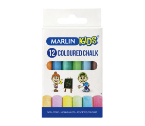 Marlin Kids Colour Chalk 12s