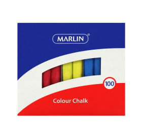 Marlin Colour Chalk Box of 100