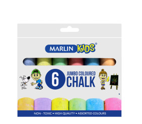 Marlin Kids Colour Chalk Jumbo 6s