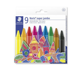 Staedtler Noris Club C9 Super Jumbo Wax Crayons 9 Piece