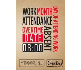 Croxley Attendance Register 14 Leaves A4 
