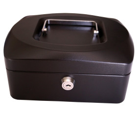 Croxley 8 Inch Cash Box Black Each