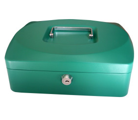 Croxley 12 Inch Cash Box Green Each