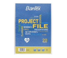 Bantex Project File A4 20 Pocket 