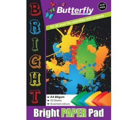 Butterfly Project Paper Pad Bright A4 50 Sheets