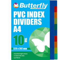 Butterfly PVC File Divider 10 Tab