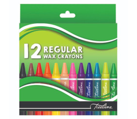Treeline Regular Wax Crayons 12 Piece