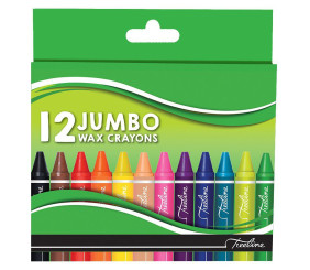 Treeline Jumbo Wax Crayons 12 Piece