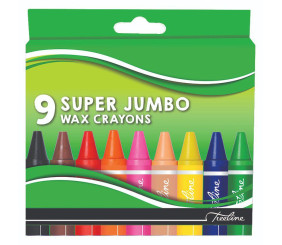 Treeline C9 Super Jumbo Wax Crayons 9 Piece 