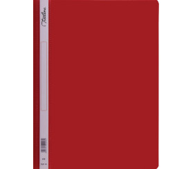 Treeline Quotation Folder Pvc Clear Front Red