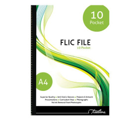 Treeline Flic File A4 10 Pocket
