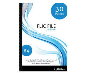Treeline Flic File A4 30 Pocket
