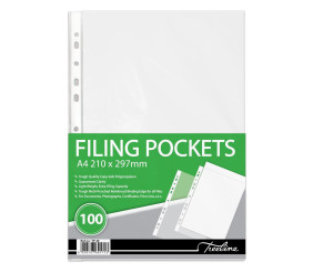 Treeline A4 Filing Pockets 40 Micron Pack Of 100