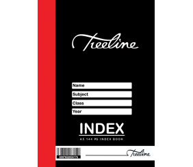 Treeline A5 144 pg Index Book