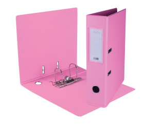 Treeline A4 Lever Arch File Pvc 70mm Pink