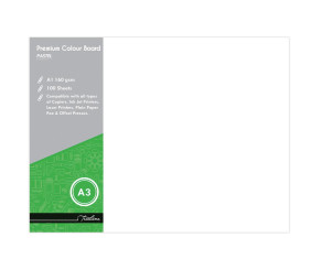 Treeline A3 Project Board 160gsm White 100S