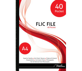 Treeline Flic File A4 40 Pocket
