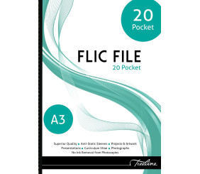 Treeline Flic File A3 20 Pocket
