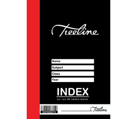 Treeline A4 144 pg Index Book