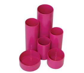 Treeline Desktop Round Up Organizer Hot Pink