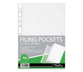 Treeline A4 Filing Pockets 40 Micron Pack Of 10