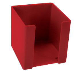 Treeline Memo Cube Holder 100MMx100MM Red
