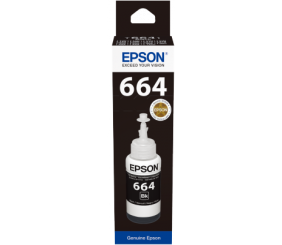 Epson T6641 Black Ink Bottle 70Ml For L110 L300 L210 L355 L550
