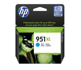 Hp 951Xl High Yield Cyan Ink Cartridge For Officejet Pro 8100 Eprinter Series & 8600 (1500 Page Yield)