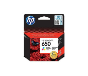 Hp 650 Tricolor Ink Advantage Cartridge For Deskjet 1015 (200 Page Yield)