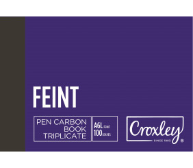 Croxley JD16T Pen Carbon Plain Triplcate A6L 100Pg 