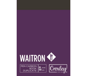 Croxley JD16W Pen Carbon Waitron A6 100Pg 