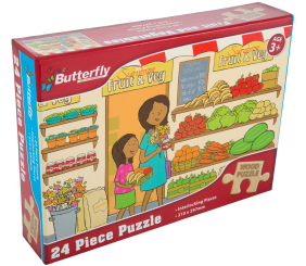 Butterfly 24 Piece Puzzle Fruit & Vegetables