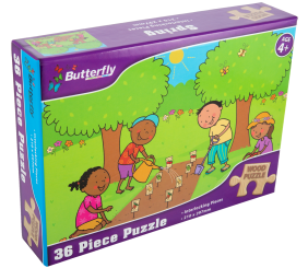 Butterfly 36 Piece Puzzle Spring