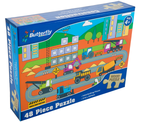 Butterfly 48 Piece Puzzle Construction
